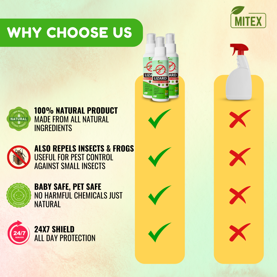 MITEX™ Herbal Lizard Repellent Spray (Pack of 3)